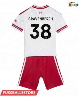 Günstige Liverpool Ryan Gravenberch #38 Auswärts Trikotsatzt Kinder 2026-27 Kurzarm (+ Kurze Hosen)